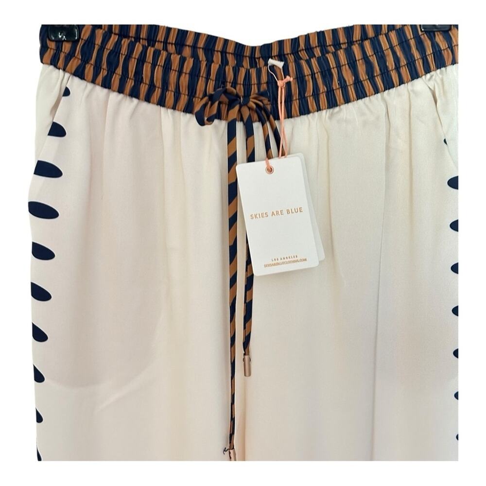 Skies Are Blue Los Angeles Wide Leg Boho Floral Print Pants XS NWT - Picture 5 of 15